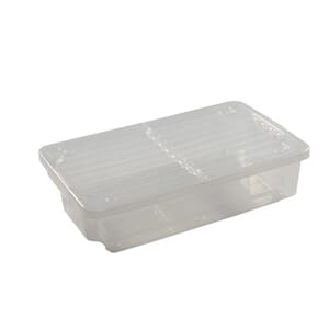 OPPBEVARINGSBOKS 55L TRANSP. FLAT M/LOKK