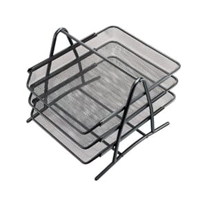 BREVKURV HELIT MESH METALL 3 STK SORT