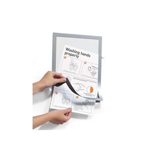 RAMME DURAFRAME A4 MAGNET SELVK SØLV (2)