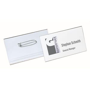 NAVNESKILT 40X75MM M/NÅL (100)