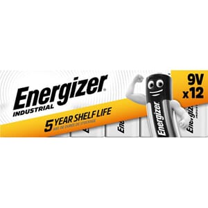 BATTERI ENERGIZER INDUSTRI 9V (12)