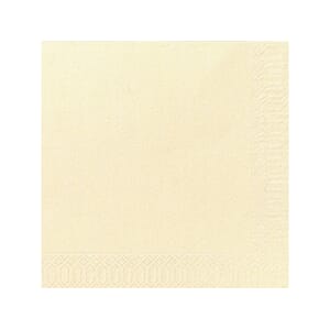 SERVIETT DUNI 3L 40CM VANILJE (125)
