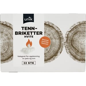 TENNBRIKETTER HVITE 32PK
