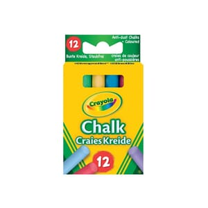 KRITT CRAYOLA STØVFRI ASS. FARGER (12)