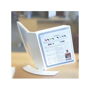 BORDSTATIV TARIFOLD A4 10 LOMMER HVIT