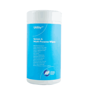 AF SKJERM- OG OVERFLATE RENSESERVIETTER (100)