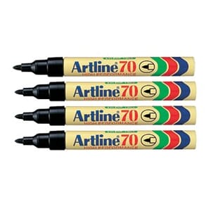 ARTLINE 70 MERKEPENN 4-PAKK BLISTER SORT