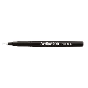 FINELINER ARTLINE 200 FINE 0,4 SVART