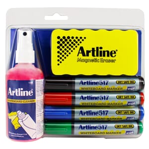 ARTLINE WHITEBOARD CLEANER/WRITING KIT