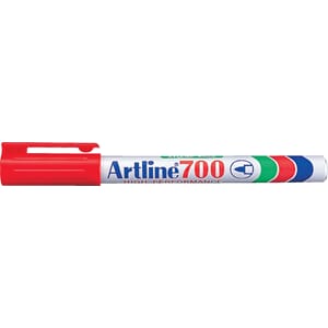 ARTLINE 700 MERKEPENN PERMANENT RUND 0,7MM SPISS RØD
