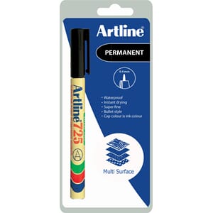ARTLINE 725 MERKEPENN BLIST 0,4MM SORT