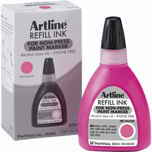 ARTLINE NON-PRESS 437A REFILL INK 60ML PINK