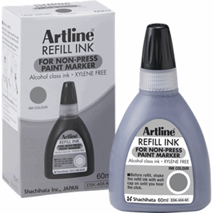 ARTLINE NON-PRESS 437A REFILL INK 60ML GREY