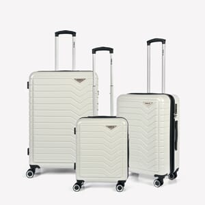 Koffert Nordic Edition 3-sett Sand  ekspanderbar