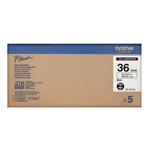 TAPE BROTHER HG 36MM BLACK ON WHITE (5)