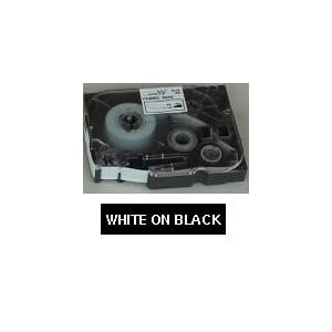 BROTHER TZE TAPE 24MMX8M WHITE/BLACK