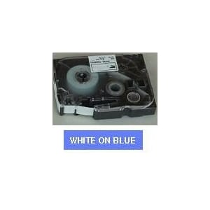 BROTHER TZE TAPE 12MMX8M WHITE/BLUE