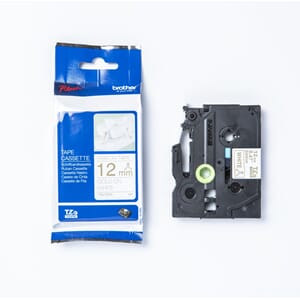 BROTHER TZER 12MM X 4M TAPE GOLD ON WHITE