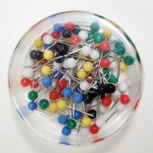 BÜNGERS KARTNÅL 20MM 100/PR,ESKE ASSORTERTE FARGER