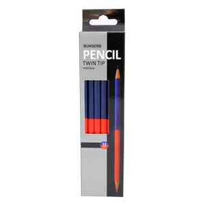 BÜNGERS BLYANT RØD-BLÅ TYNN (12)