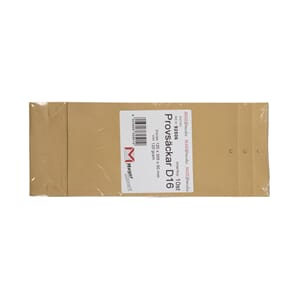 BÜNGERS D16 VAREPRØVEPOSE UTEN KLAFF 125X290X40MM BRUN (10)