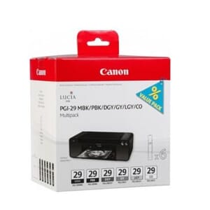 PGI-29 MBK/PBK/DGY/GY/LGY/CO MULTI PACK