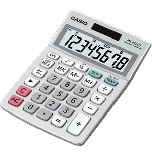 CASIO CALCULATOR MS-88ECO, GREY