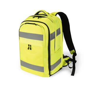DICOTA RYGGSEKK HI-VIS 32-38 LITER, GUL
