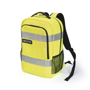 DICOTA RYGGSEKK HI-VIS BASE 24 LITER, GUL