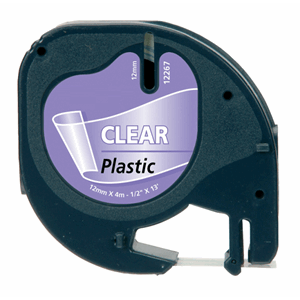 DYMO TAPE DYMO LETRATAG PLASTIKK 12MMX4M KLAR