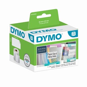 DYMO UNIVERSALETIKETTER 32X57 AVTAGBARE HVITE (1000)