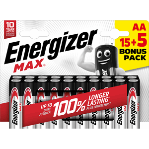 BATTERI ENERGIZER POWER MAX AA/E91 (15+5 PACK)