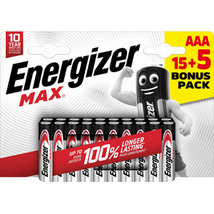 BATTERI ENERGIZER MAX AAA/E92 (+PACK)