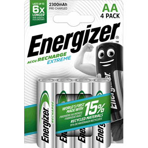 BATTERI OPPLADBART ENERGIZER AA/NH15(4)