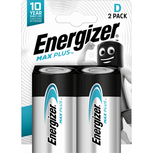 BATTERI ENERGIZER MAX PLUS D (2)