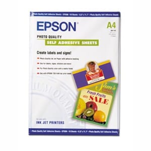 EPSON FOTOPAPIR A4 SELVKLEBENDE ARK 167G (10)