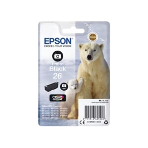 BLEKK EPSON 26 C13T26114012 FOTO SORT
