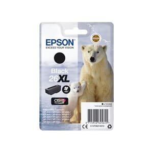 BLEKK EPSON 26XL C13T26214022 SORT