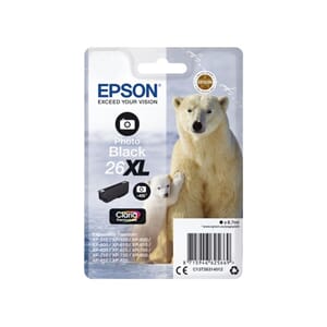 BLEKK EPSON 26XL C13T26314022 FOTO SORT