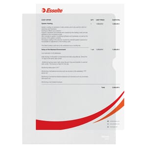 PLASTOMSLAG ESSELTE A4 105MY(100)