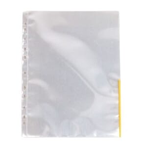 SIGNALLOMME ESSELTE A4 KANT GUL (100)