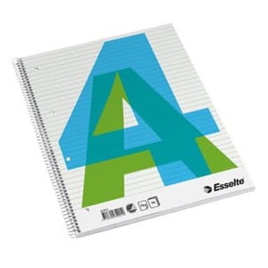 ESSELTE KOLLEGIEBLOKK A4 LINJERT 70G/70 ARK