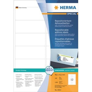HERMA ETIKETTER MOVABLES 99,1X42,3 (100)