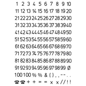 HERMA NUMMERETIKETTER VARIO 1-100 5MM SORT