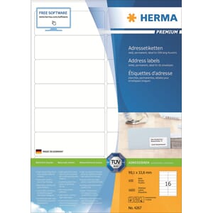 HERMA ETIKETTER PREMIUM A4 99,1X33,8MM (100)