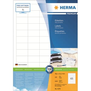 HERMA ETIKETTER PREMIUM A4 38,1X21,2MM (100)