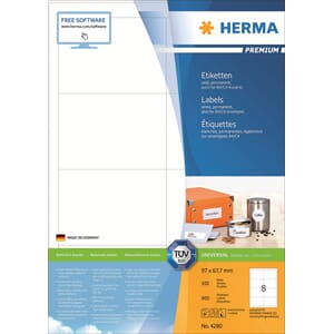 HERMA ETIKETTER PREMIUM A4 96,5X67,7 (100)