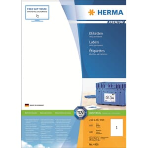 HERMA ETIKETTER PREMIUM A4 210X297MM (100)