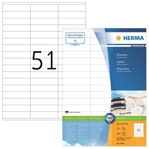 HERMA ETIKETTER PREMIUM A4 70X16,9 (5100)