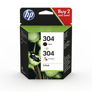 HP 304 2-PACK BLACK/COLOR INK CARTRIDGE